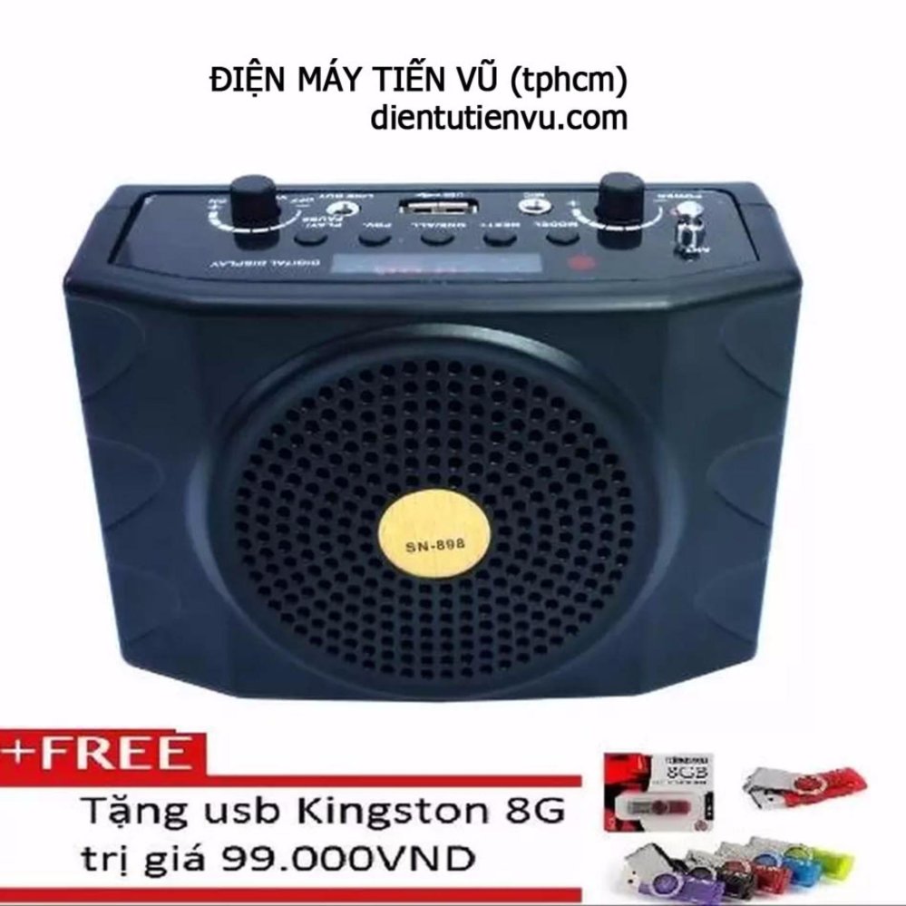 Máy trợ giảng Hong Kong Electronics SN-898 + Tặng USB 8GB (Có Nhạc)(Đen)