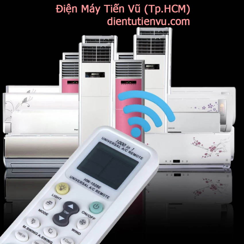 Remote máy lạnh đa năng CHUNGHOP 1000 in 1 + Tờ Cài tần số