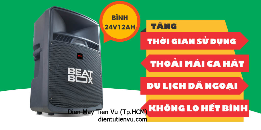 Loa kéo ACNOS Beatbox KB50U-S (Đen)