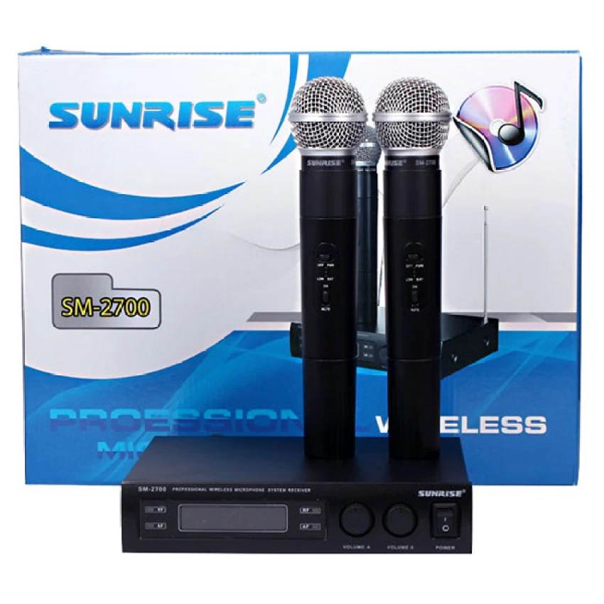 Micro không dây Sunrise SM-2700 (đen)
