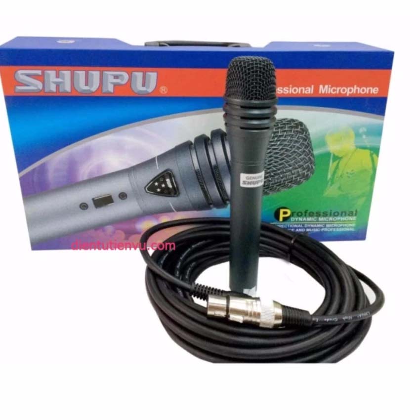 Micro có dây Shupu SM-8000 (đen xanh)