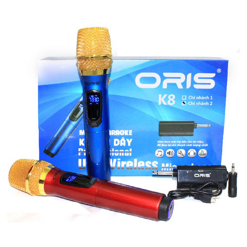 Bộ 2 Micro không dây ORIS K8 (2Mic)
