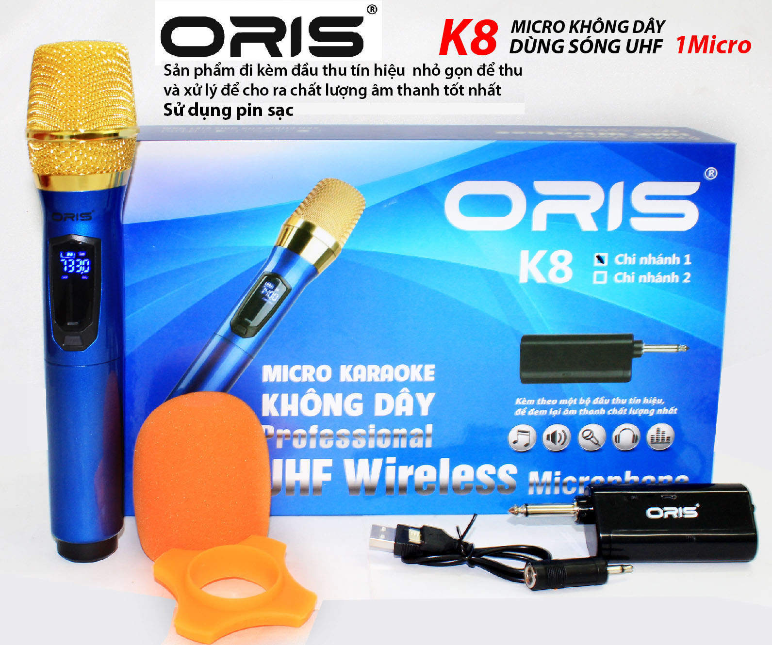 Bộ Micro không dây ORIS K8 (1mic)
