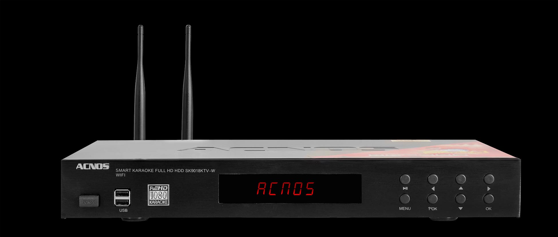Đầu Karaoke Acnos SK9018KTV-W + Tặng kèm USB 16G đã chép nhạc