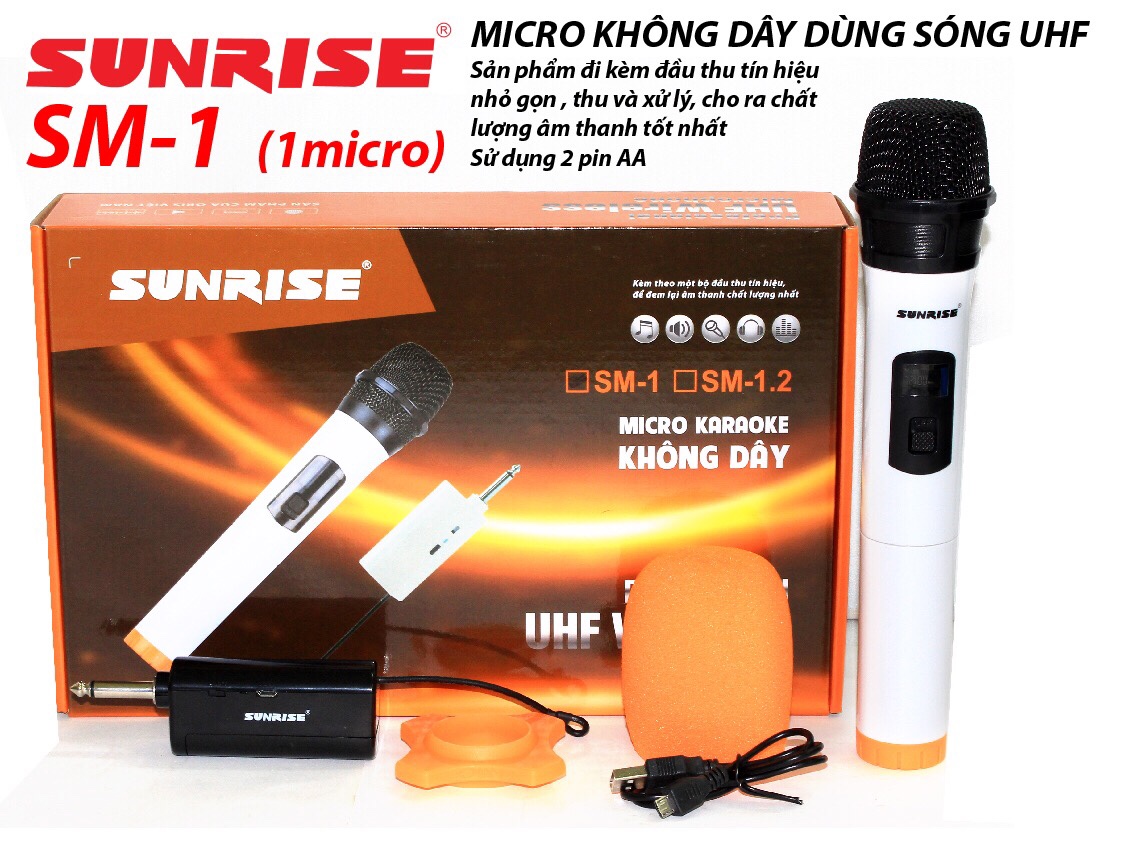 Micro không dây sunrise SM-1 (loại 1 mic)