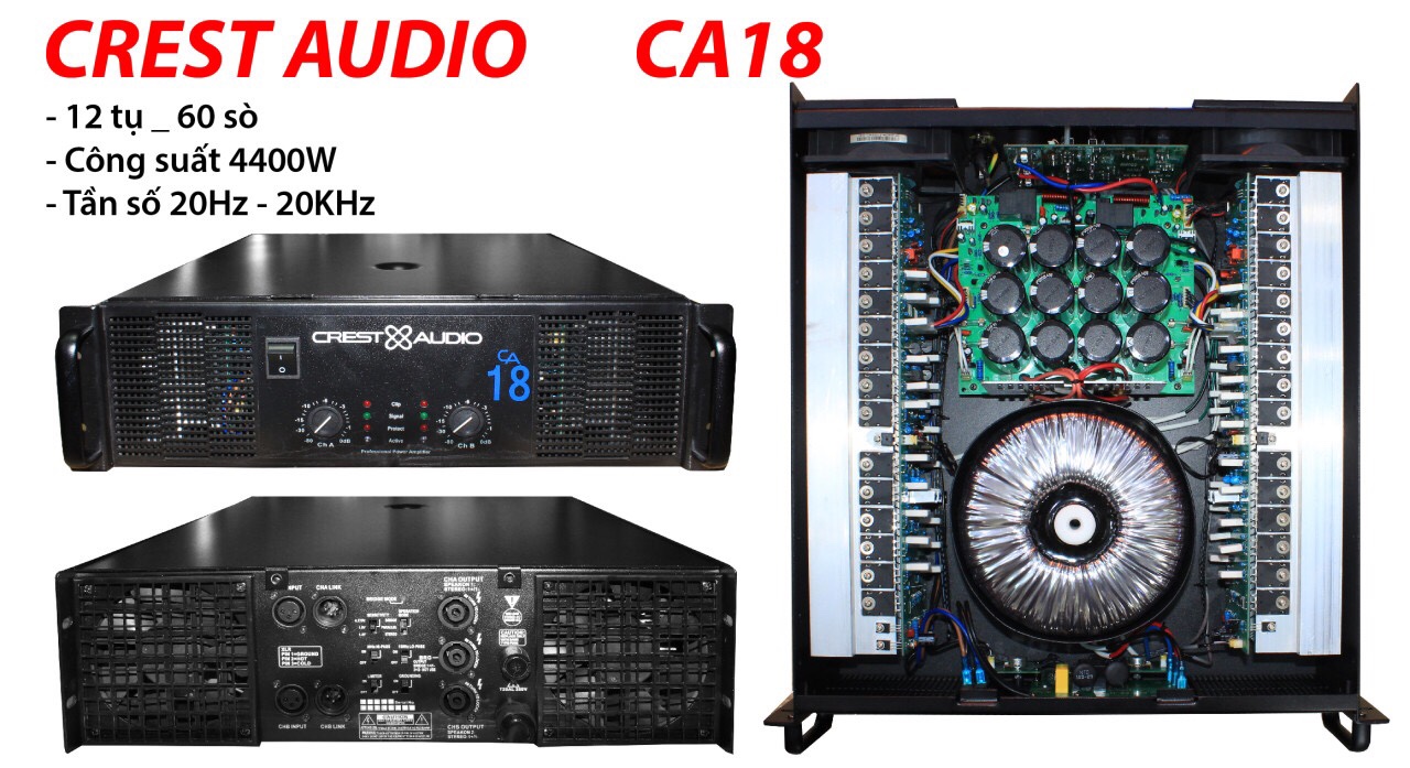 Cục đẩy công suất Crest Audio CA18