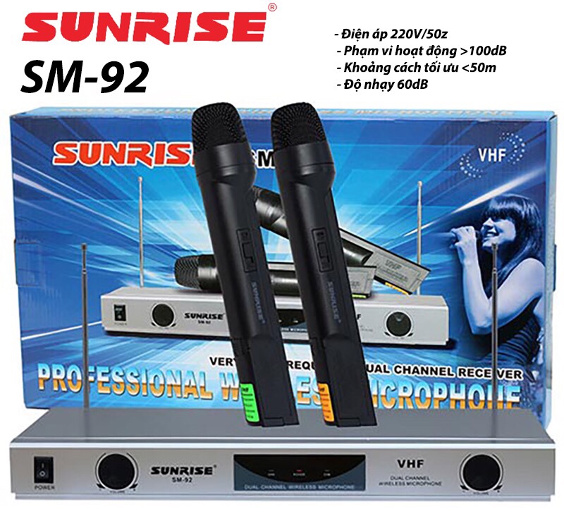 Micro không dây Sunrise SM-92