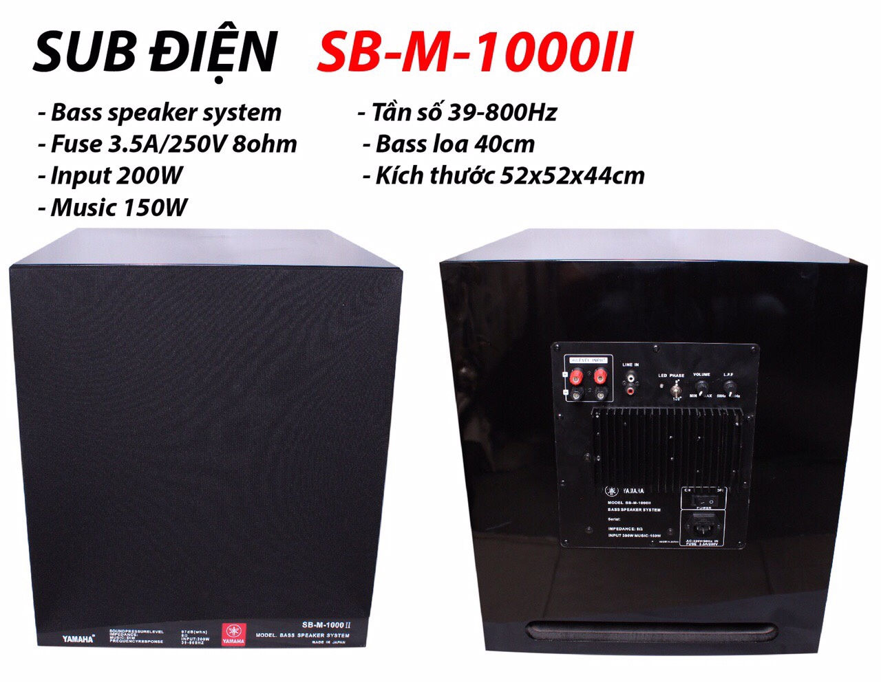 Loa Sub điện Yamaha SB-M-1000II