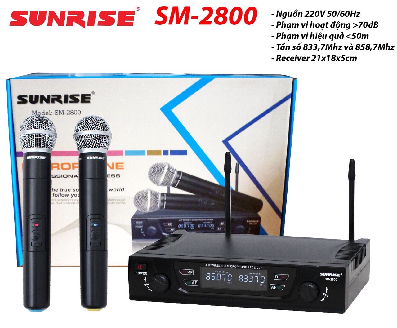 Micro không dây Sunrise SM-2800