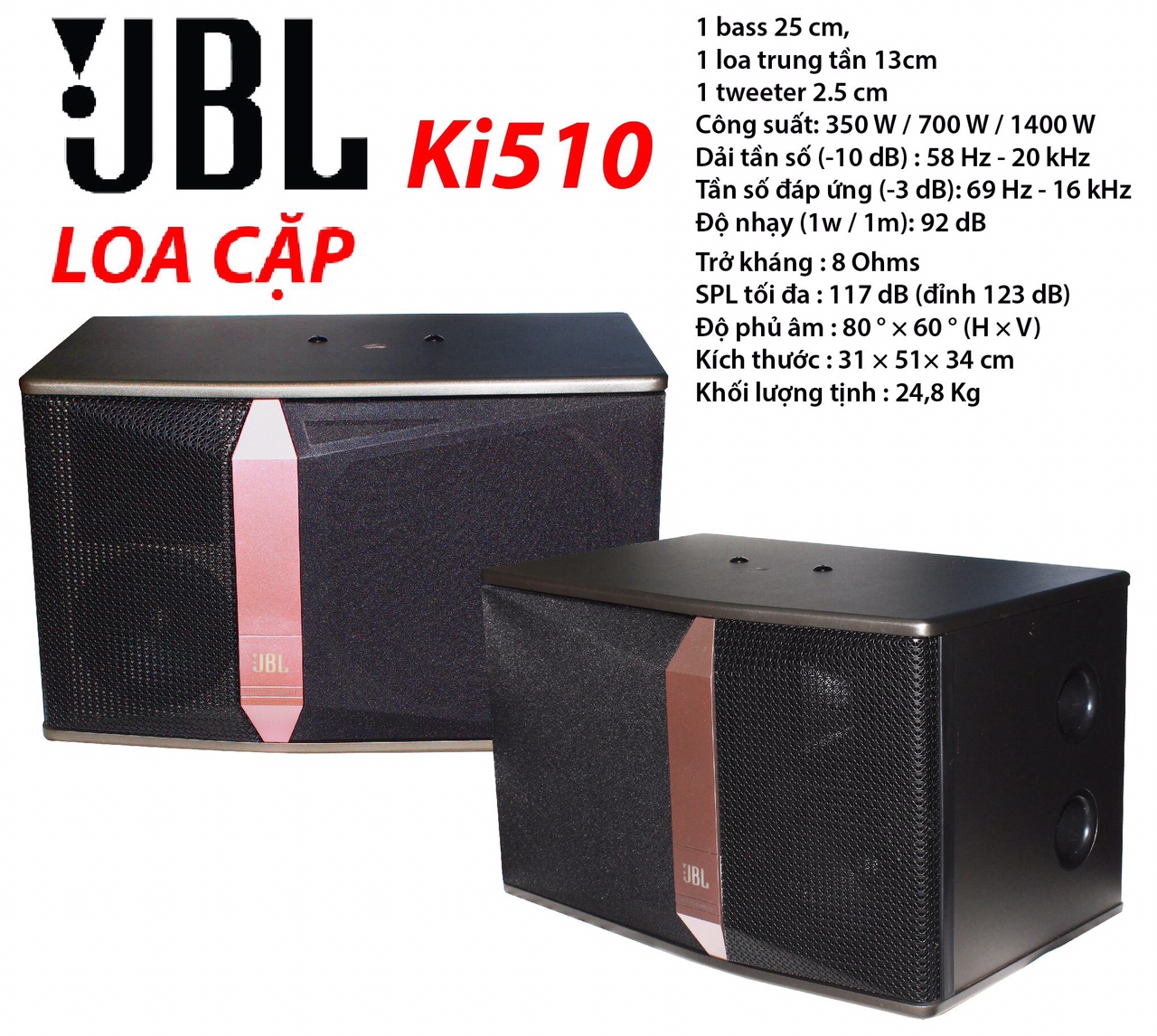 Loa Karaoke J B L Ki510, Nhập nguyên con TQ