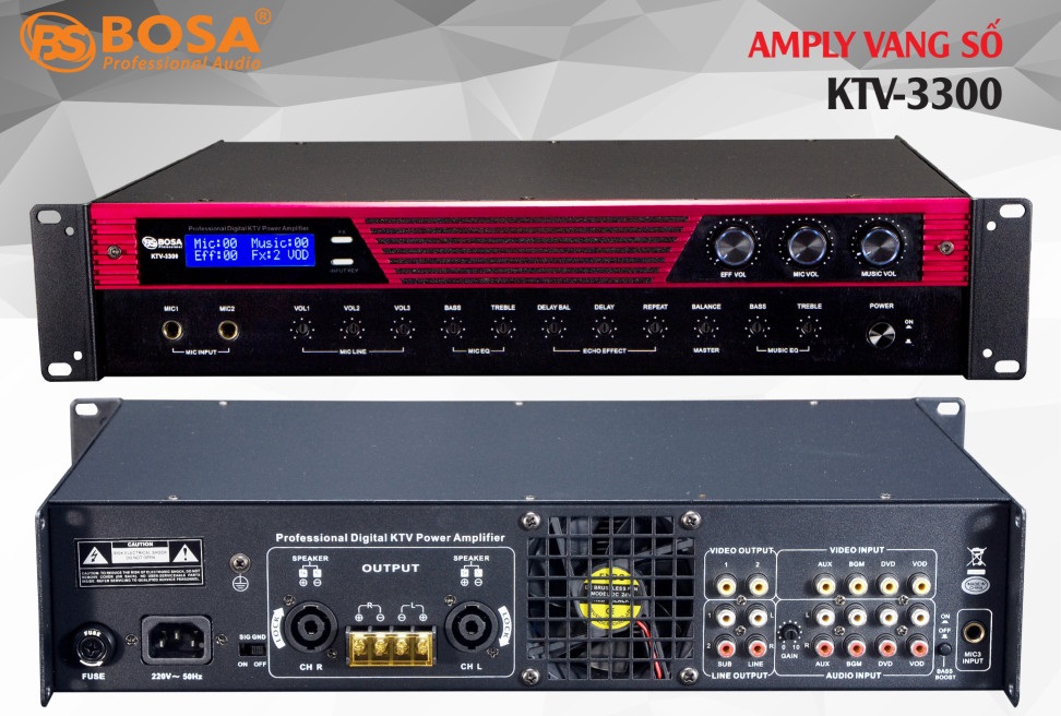 Amply Kỹ Thuật Số Bosa KTV-3300