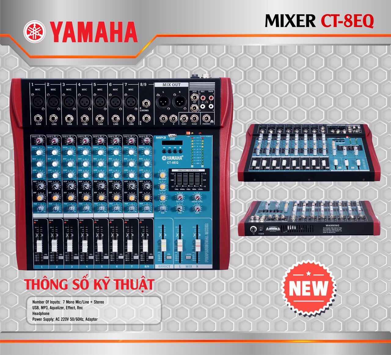 Mixer Yamaha CT-8EQ ( 7 line )
