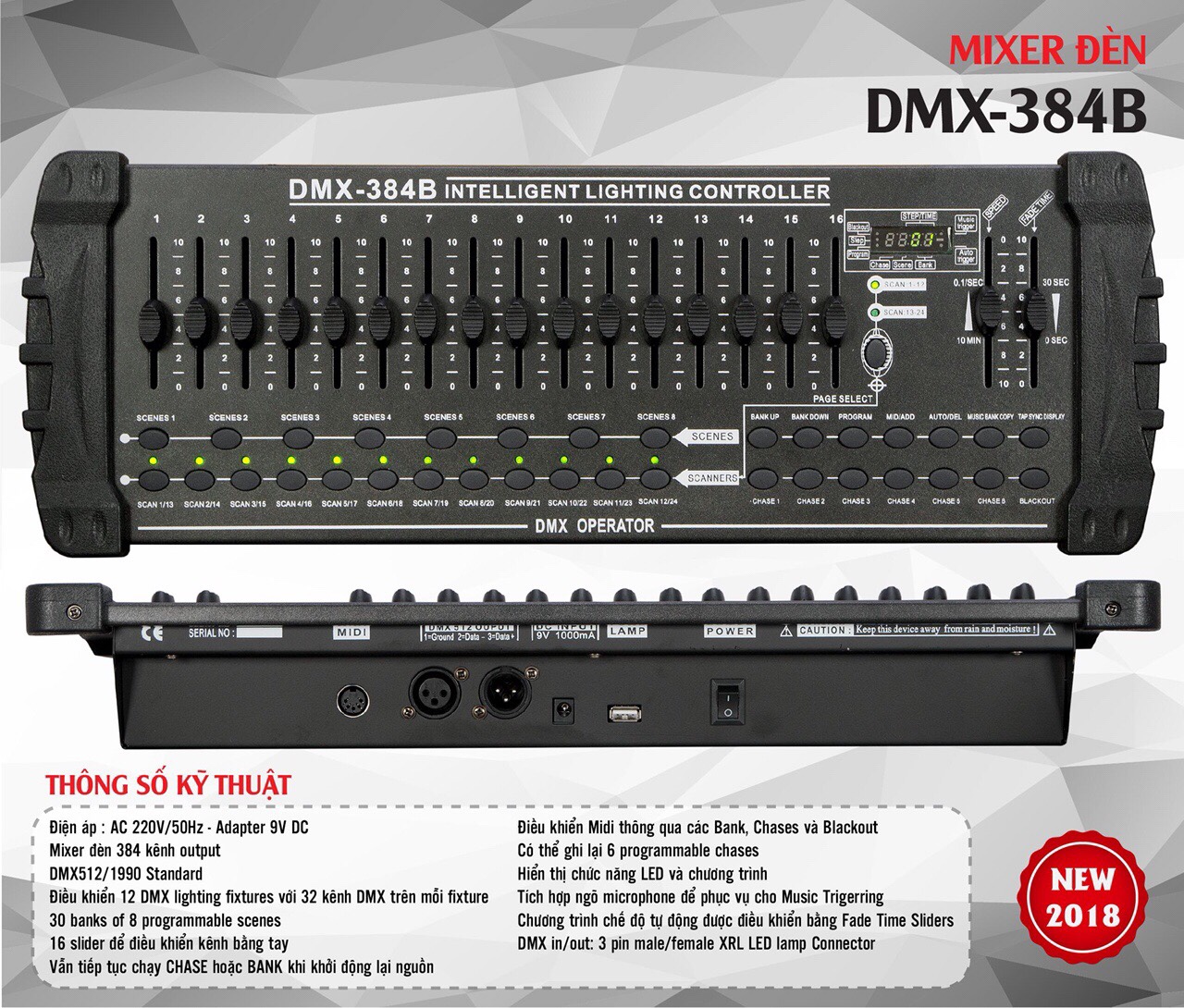 Bàn điều khiển DMX 384B
