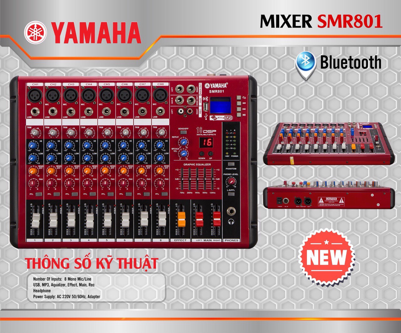 Mixer Yamaha SMR801