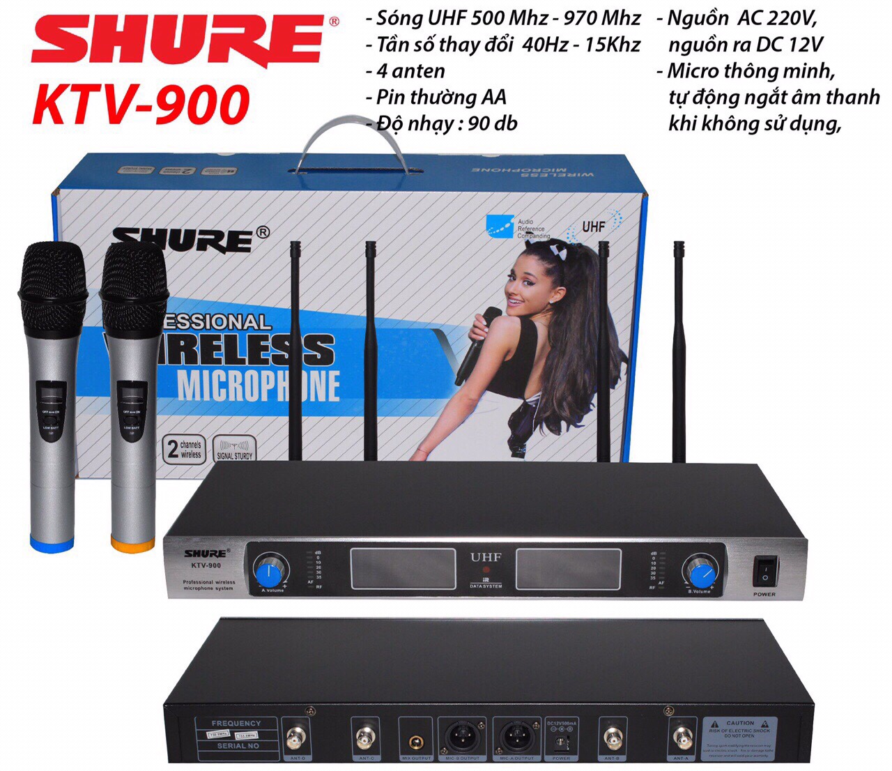 Micro không dây Shure KTV-900