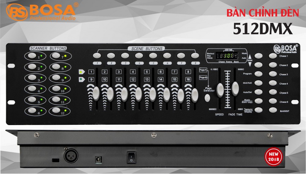 Mixer chỉnh đèn Bosa DMX-512