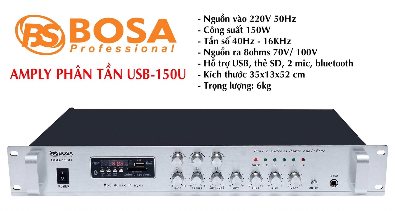 Amply Phân Tần Bosa USB-150U