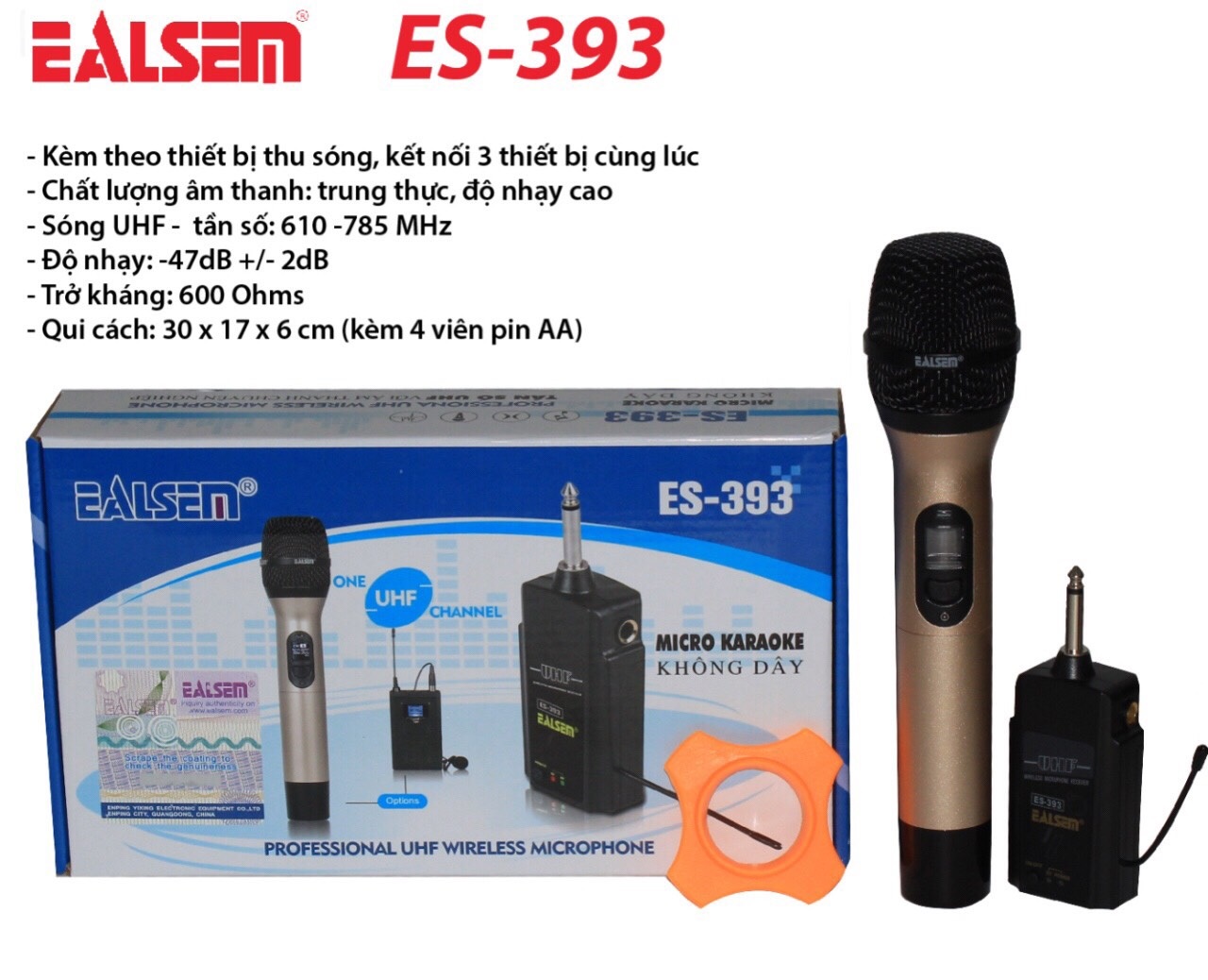 Micro không dây Ealsem ES-393