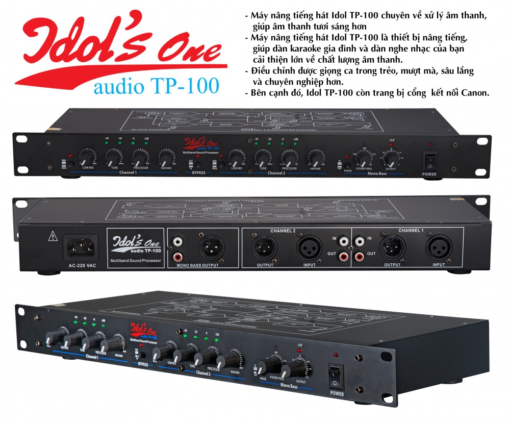 Máy nâng tiếng hát IDOL AUDIO TP-100 hàng nhập khẩu