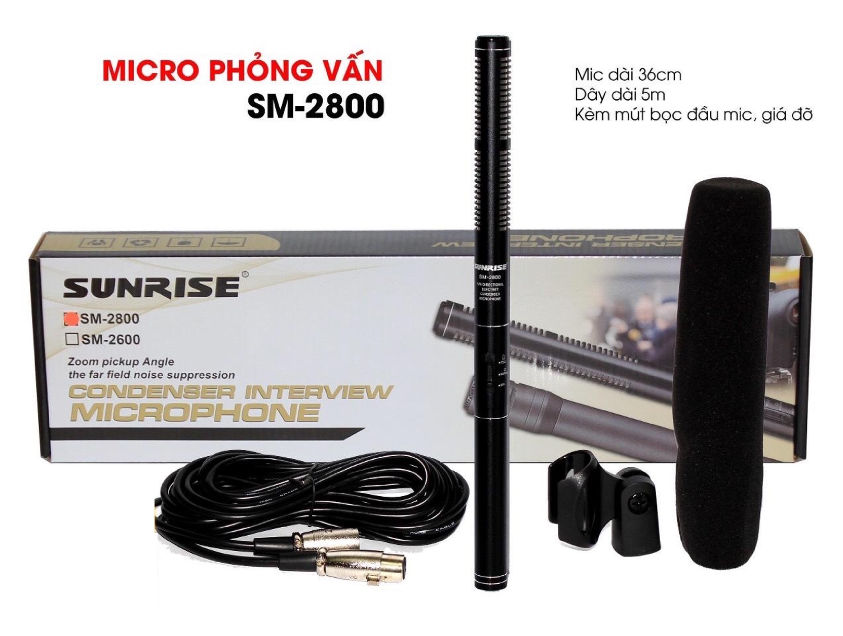 Micro hội nghị Sunrise sm-2800 (Đen)