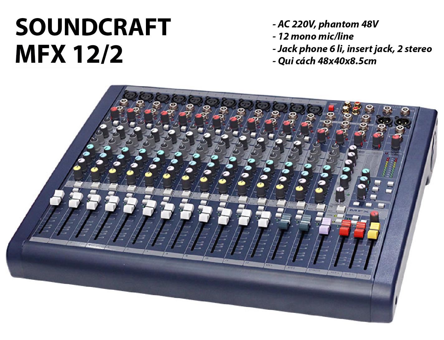 Mixer Soundcraft MFX12-2