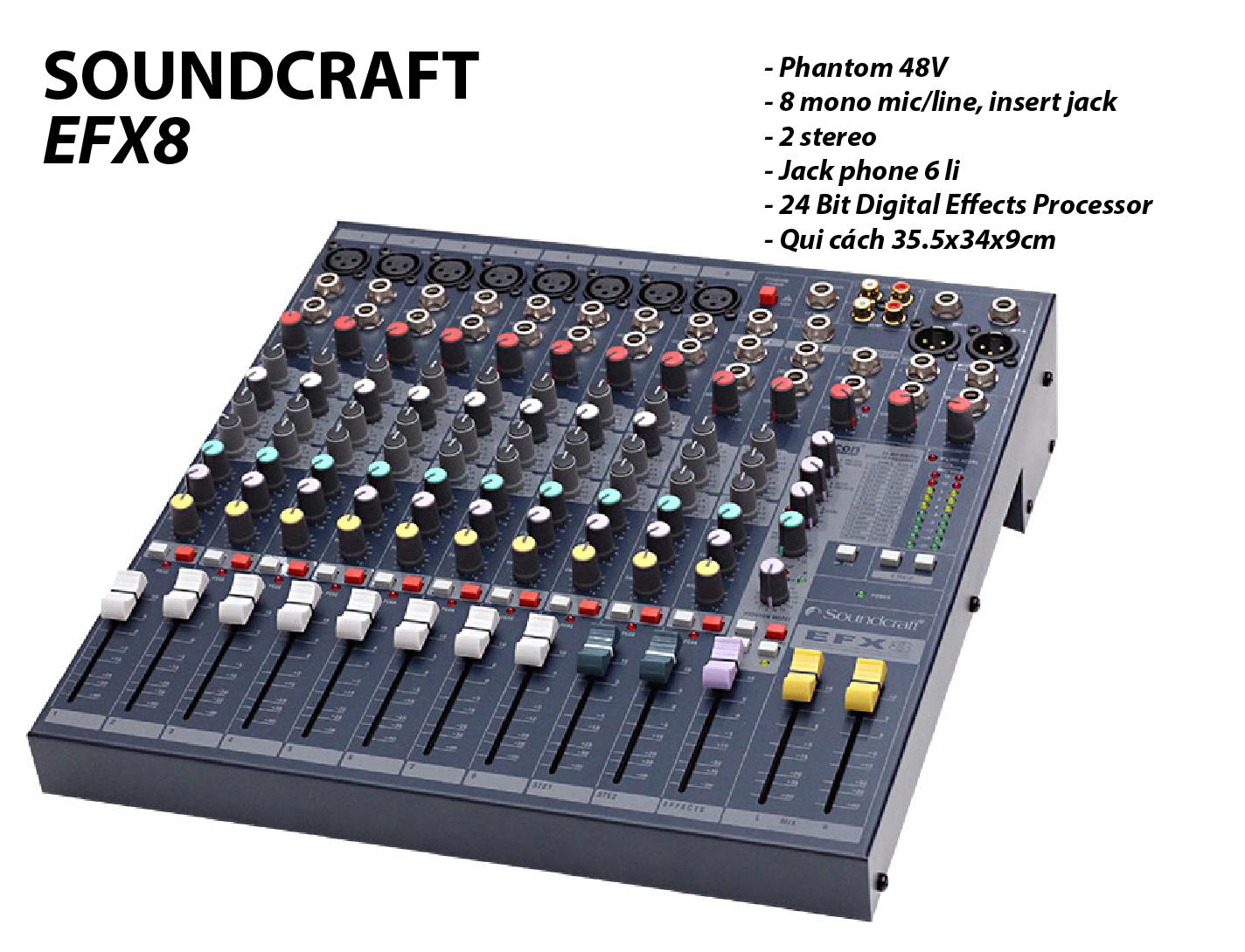 Mixer Soundcraft EFX8