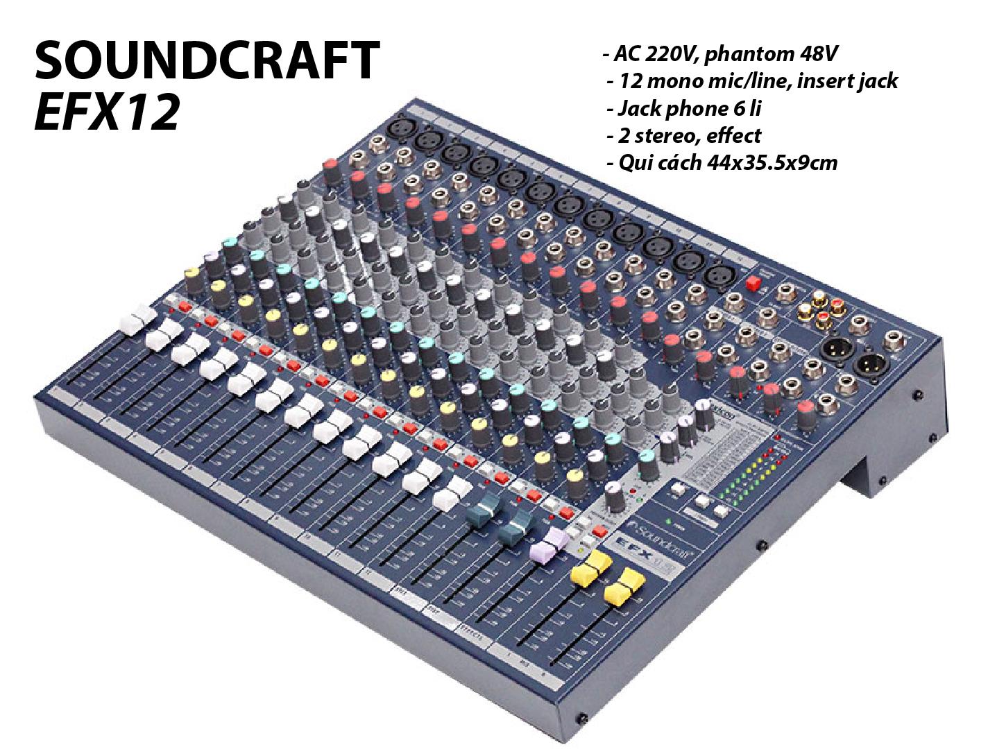 Mixer Soundcraft EFX12