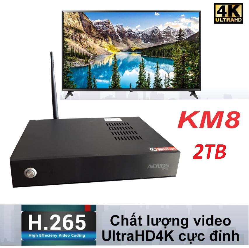 Đầu karaoke Wifi Youtube Acnos KM8 (Đen) Kèm Ổ Cứng 2T gắng trong đã chép nhạc