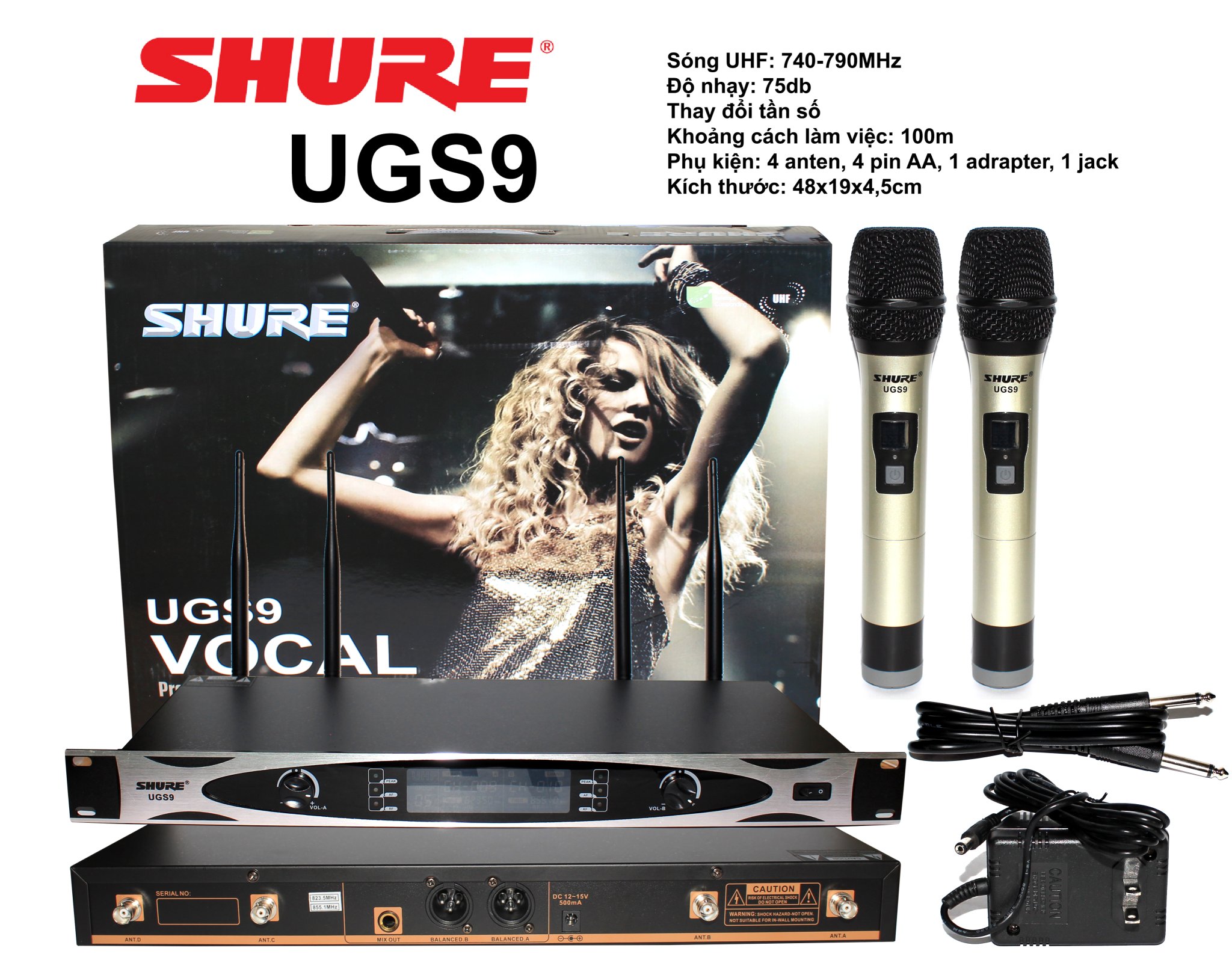 Micro không dây Shure UGS9
