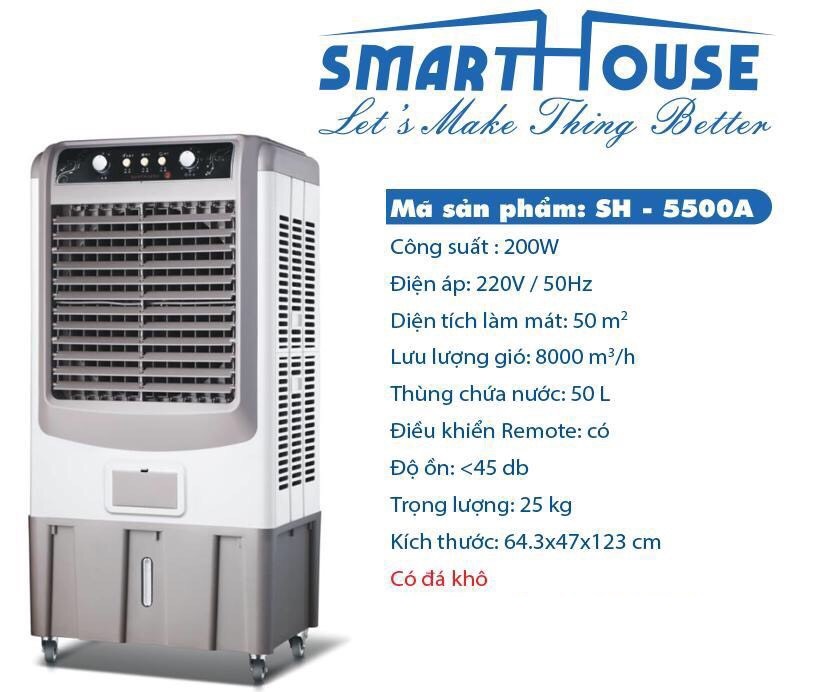 Quạt hơi nước SMART HOUSE SH-5500A