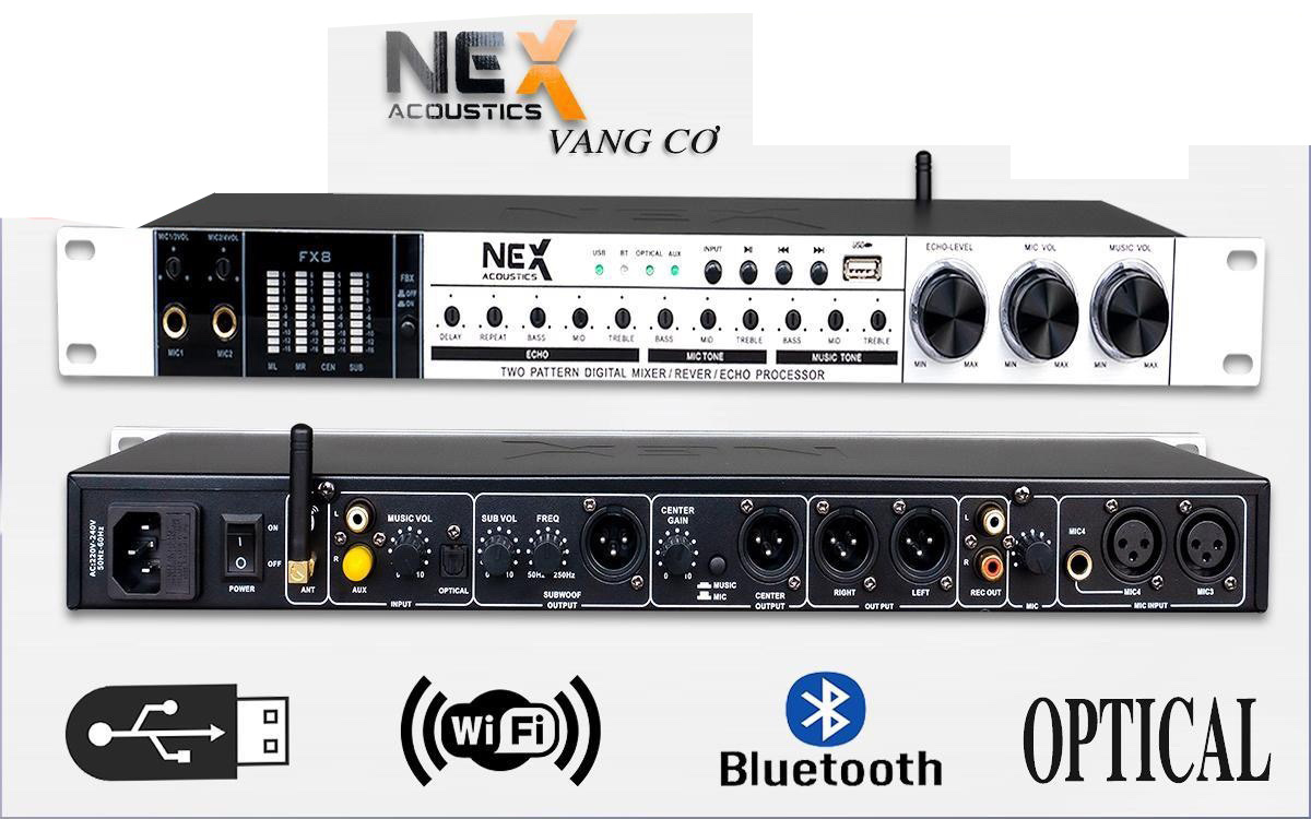 Vang cơ Nex Acoustics FX8 II (Nhập Loại 1)