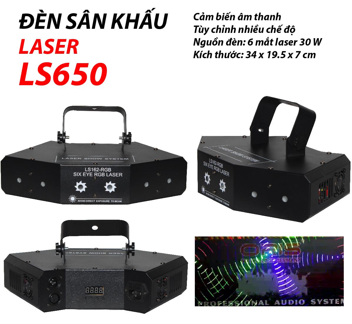 Đèn sân khấu Laser LS650