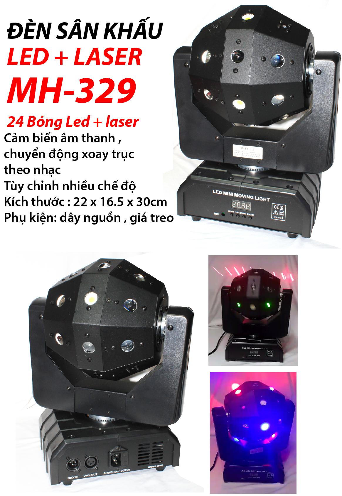 Đèn sân khấu Led + Laser MH-329