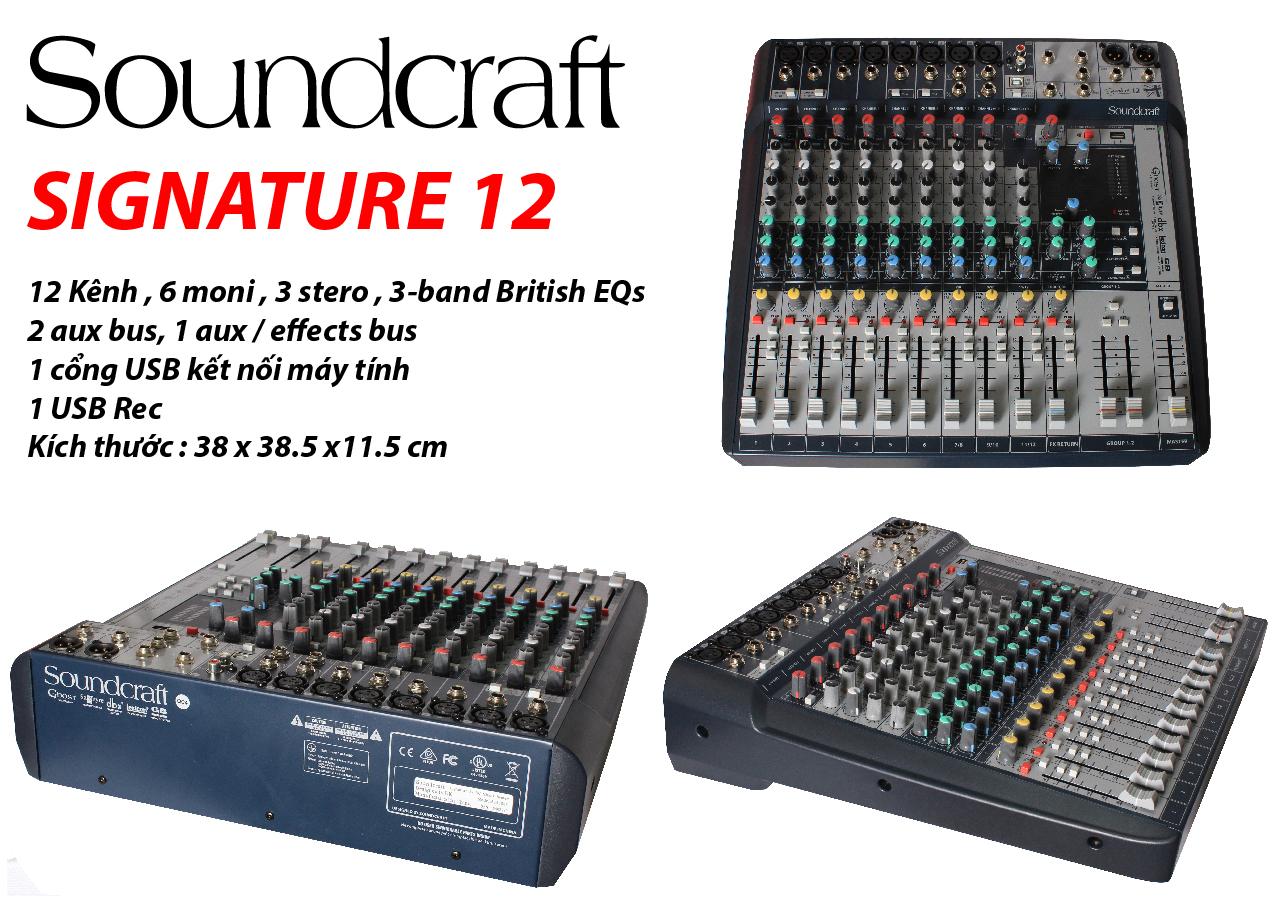 Mixer SoundCraft Signature 12