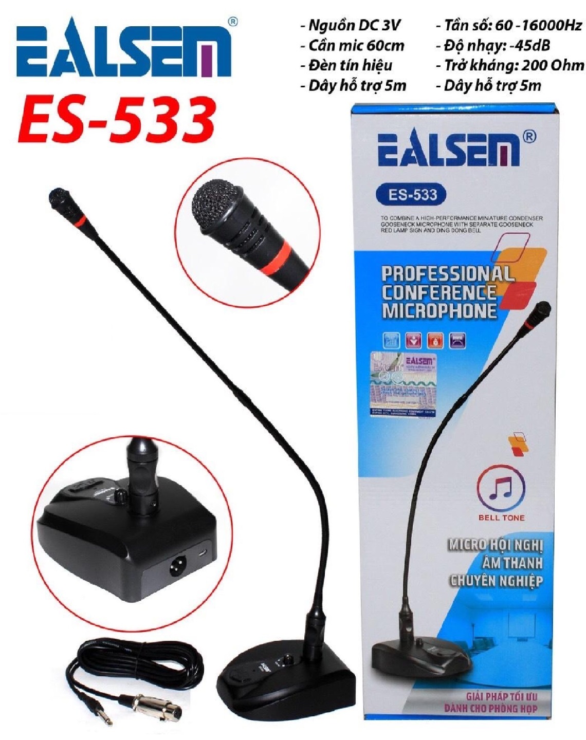Micro hội nghị có dây Ealsem ES-533