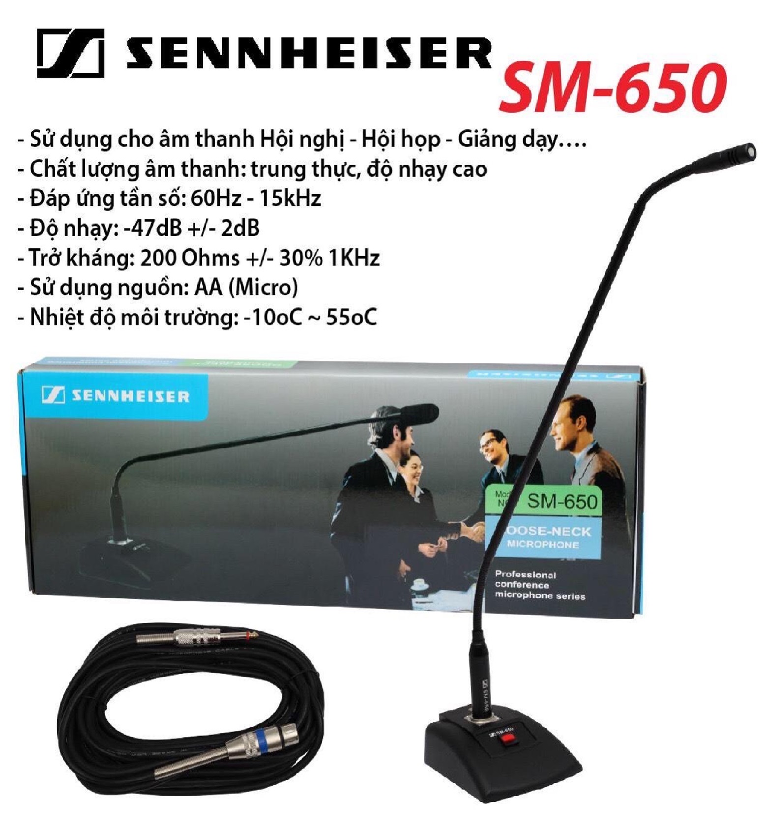 Micro Hội Nghị Tọa Đàm Sennheiser SM-650