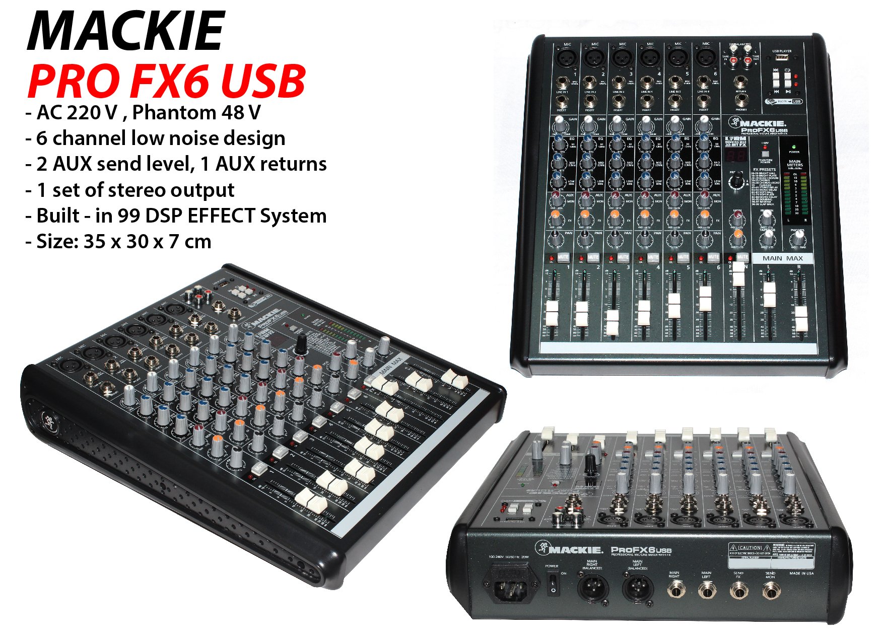 Mixer Mackie Pro FX60 USB