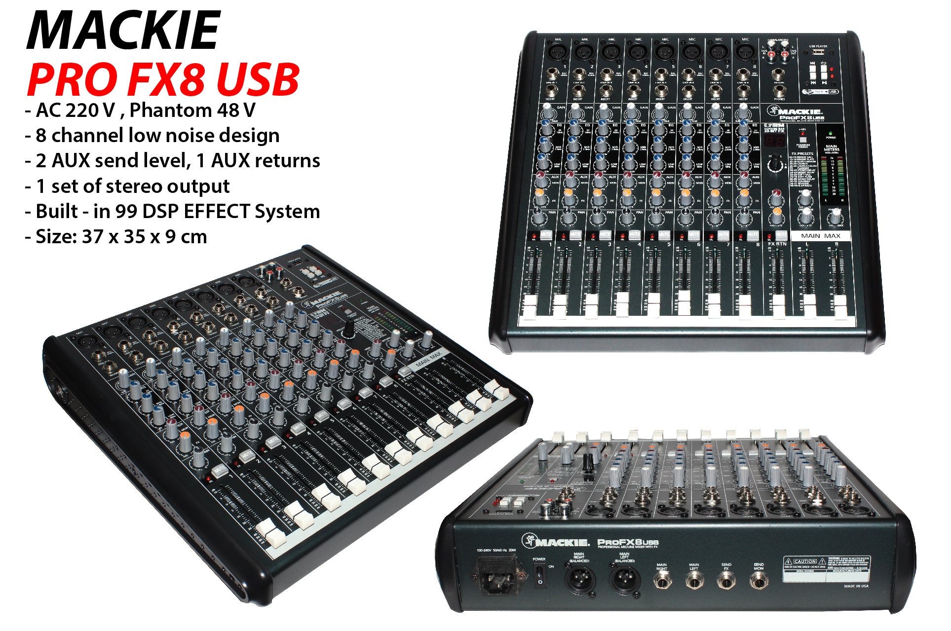 Mixer Mackie Pro FX8 USB