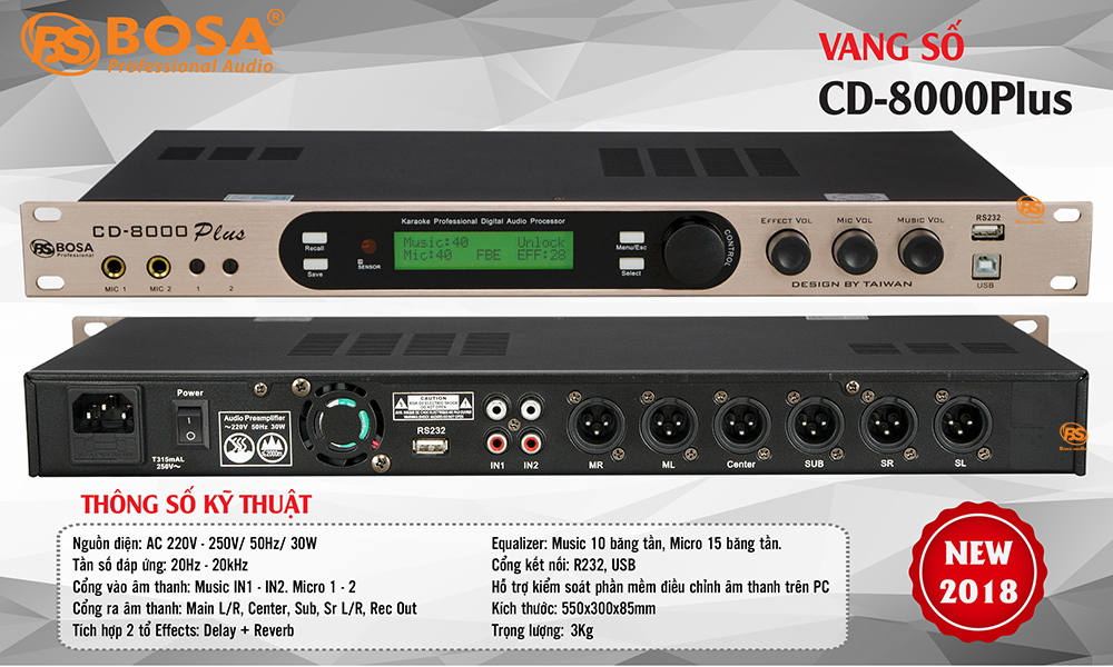 Vang số Bosa CD8000 Plus