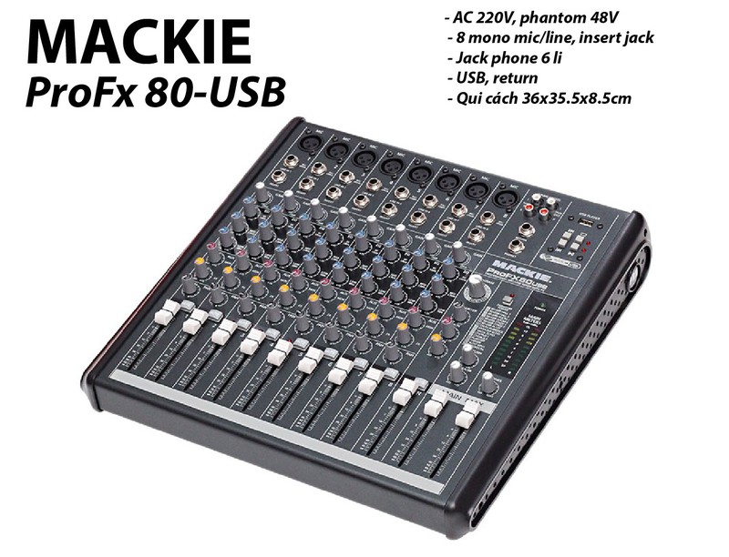 Mixer Mackie Pro Fx80 USB