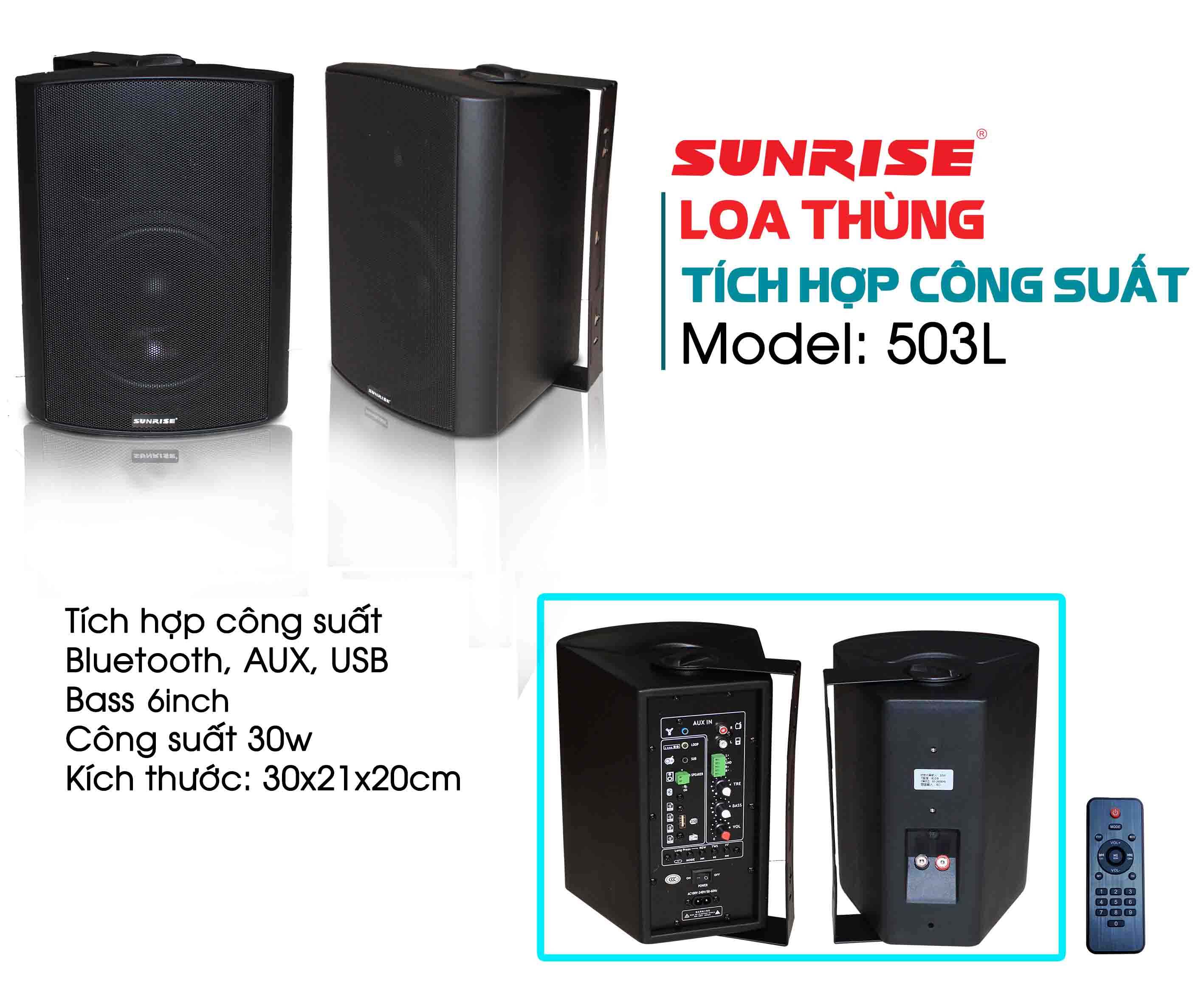 Loa thùng Sunrise 503L