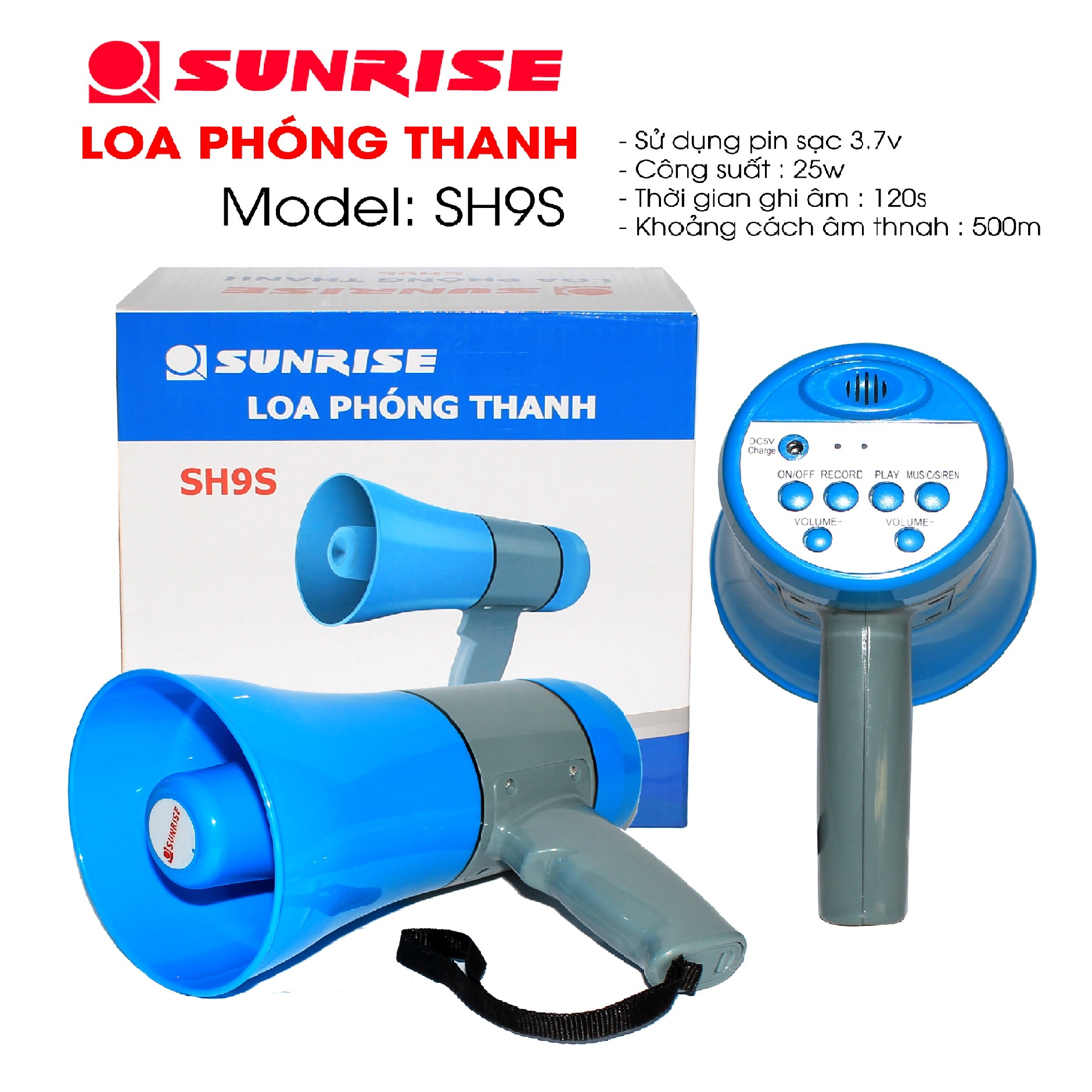 Loa phóng thanh Sunrise SH9S