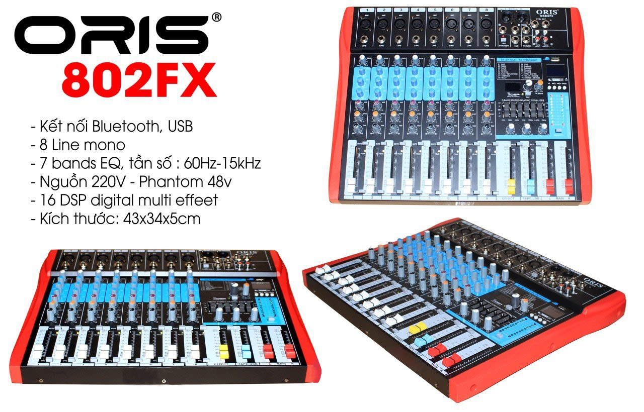 Bàn Mixer Oris 802FX có Bluetooth