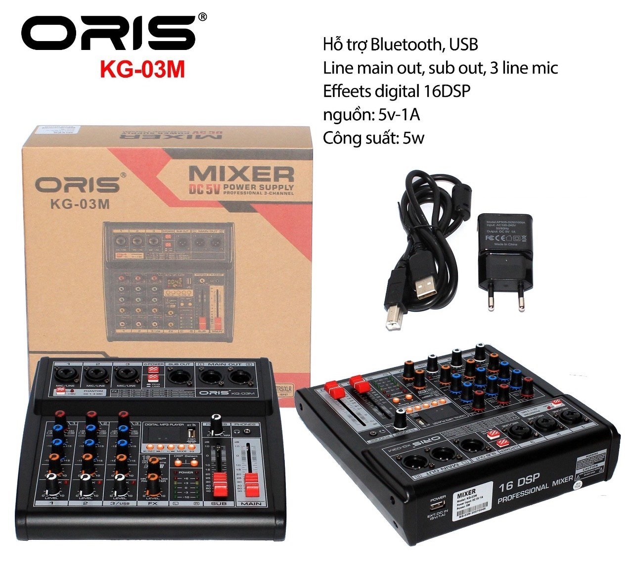 Bàn Mixer Oris KG-03M có Bluetooth