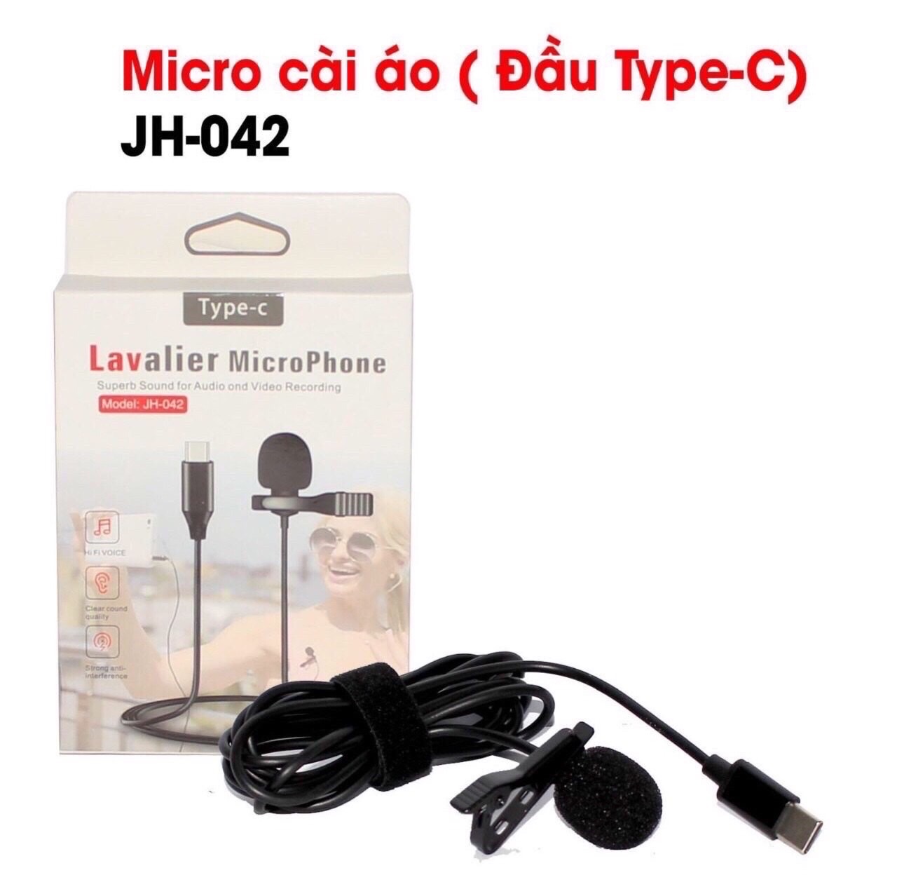 Micro Cài Áo JH-042 - Đầu Cắm Usb Loại C