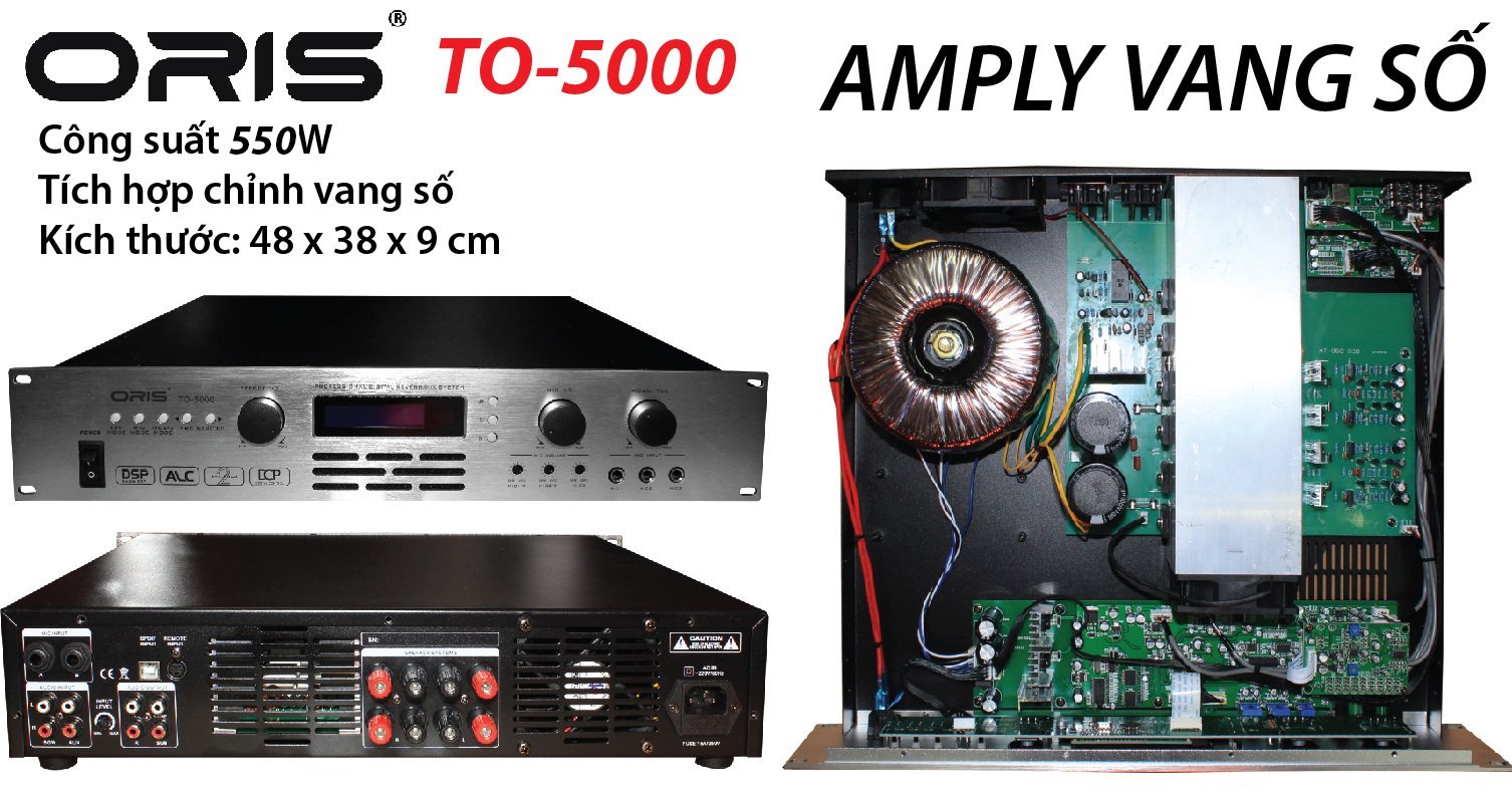 Amply karaoke kết hợp vang số Oris TO-5000