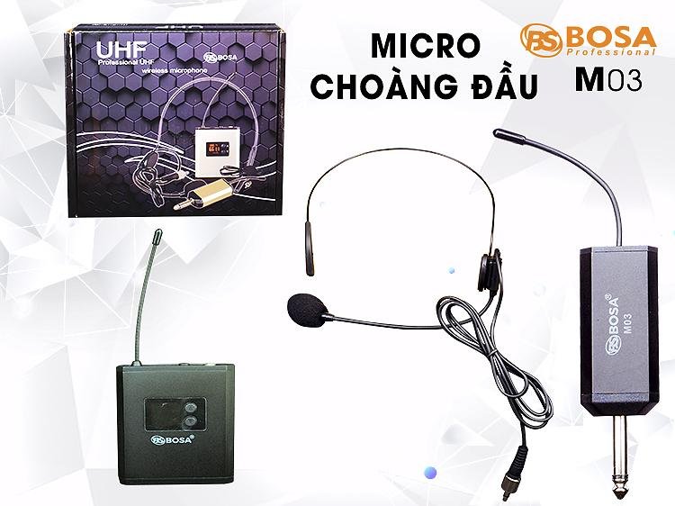 Micro có dây choàng đầu Bosa M03