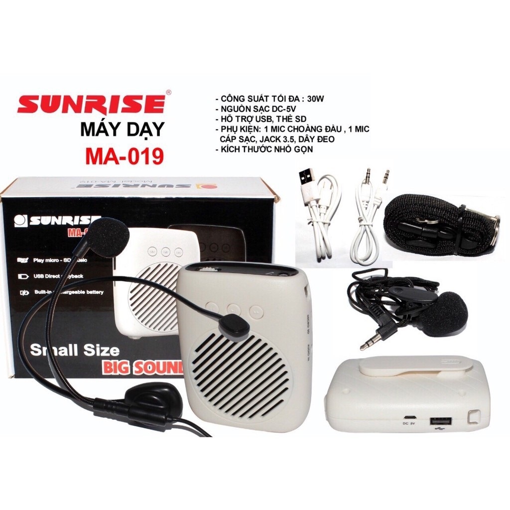 Máy trợ giảng Sunrise MA-019 Big sound