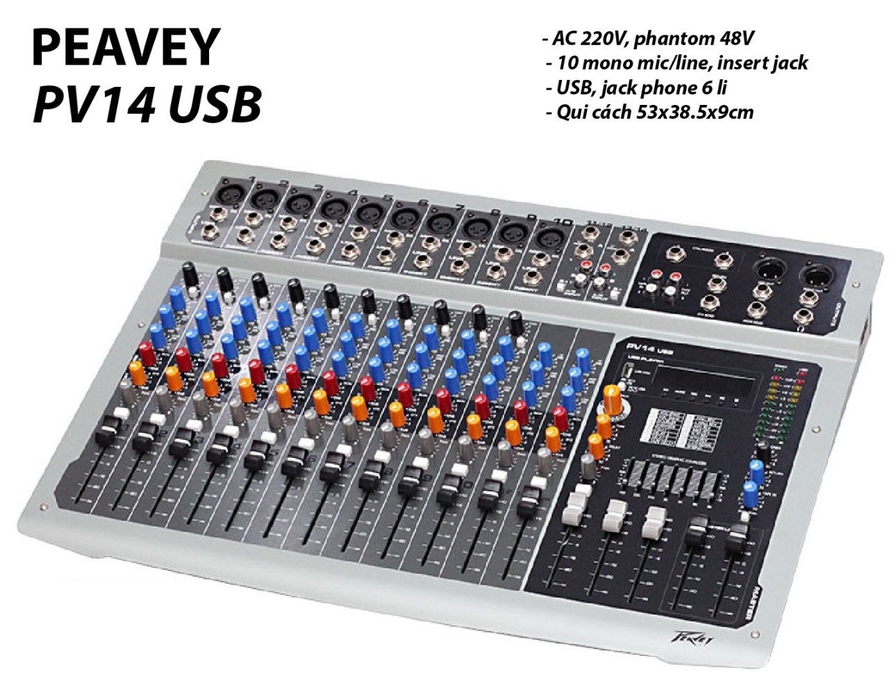 Mixer Karaoke Peavey PV14 USB