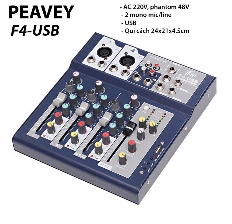 Bàn mixer Peavey F4-USB